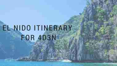 ultimate el nido itinerary for 4 days and 3 nights